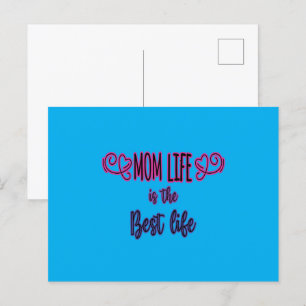Mom Life is the Best Life Postcard