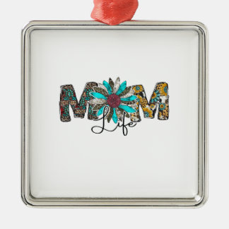 Mom Life Metal Ornament