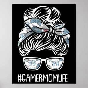 Mom Life Mothers-day Gaming Video-game Controller Poster