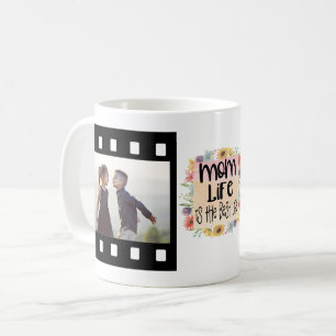 Mom Life Photo Template Coffee Mug
