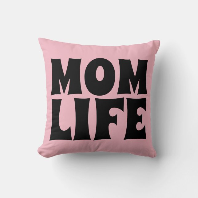 MOM LIFE PINK PILLOWS (Front)