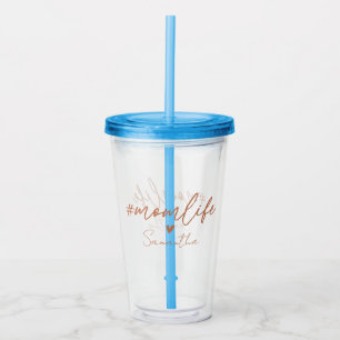 Mom Life - Rustic Charm Design Acrylic Tumbler