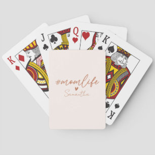 Mom Life - Rustic Charm Design Playing Cards
