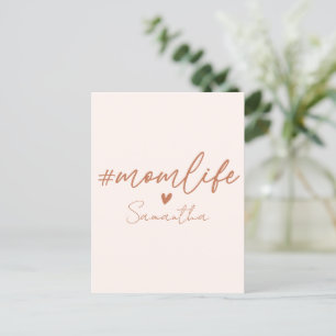Mom Life - Rustic Charm Design Postcard