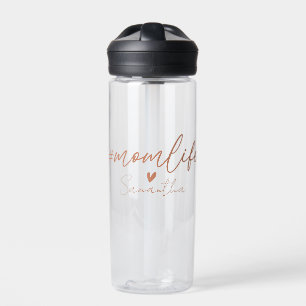Mom Life - Rustic Charm Design Water Bottle