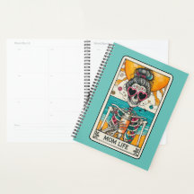 Mom Life Skeleton Tarot Card Planner