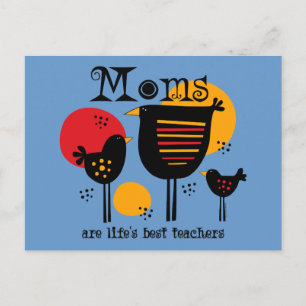 Mom Life's Best Teacher Postcard