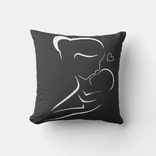 Mom love you mamma Flowers Women Throw Pillow
