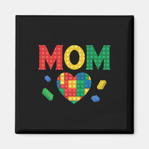 Mom Lover Master Builder Building Bricks Blocks Mo Magnet