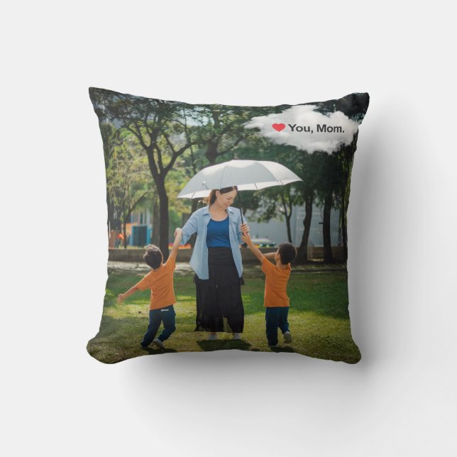 mom lover throw pillow (Front)
