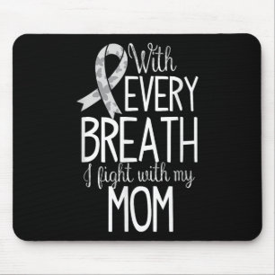 Mom Lung Cancer Awareness T Shirt Women Men Kids Mouse Pad