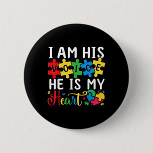 Mom Mama Autistic Autism Awareness Month 1 2 Inch Round Button