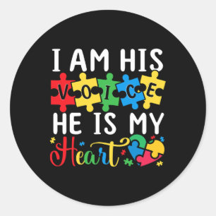 Mom Mama Autistic Autism Awareness Month 1 Classic Round Sticker