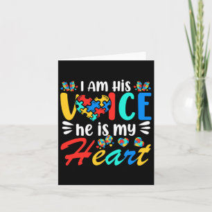 Mom Mama Autistic Autism Awareness Month Boys Son Card