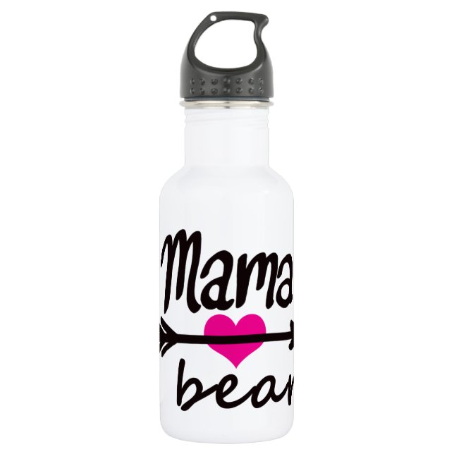 Mom Mama Bear Funny  532 Ml Water Bottle (Front)