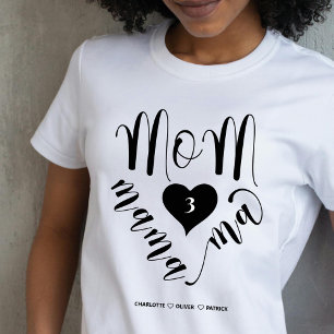 Mom Mama Ma Heart Mother's Day Gift T-shirt