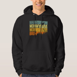 Mom Mama Mommy Bruh Retro Mommy And Me Boy Mom Li Hoodie