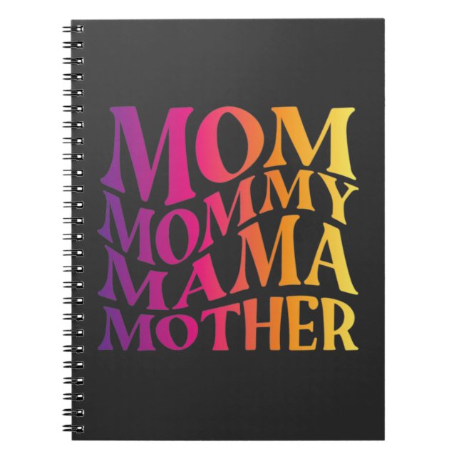 mom mama mother notebook (Front)