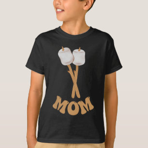 Mom marshmallow happy camper 1st birthday camping T-Shirt