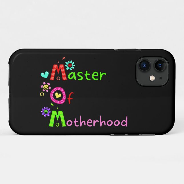 MOM MASTER OF MOTHERHOOD  funny mother's day       Case-Mate iPhone Case (Back (Horizontal))