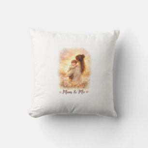 Mom & Me Watercolor Decorative Pillow – Mother’s L