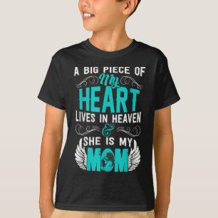 Mom Memorial Day My Guardian Angel A Big Piece T-Shirt
