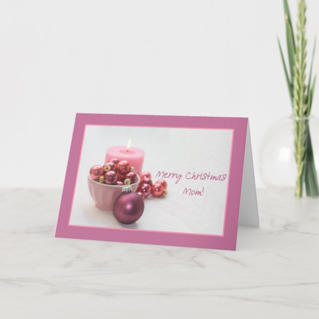 Mom  Merry Christmas card (Front)