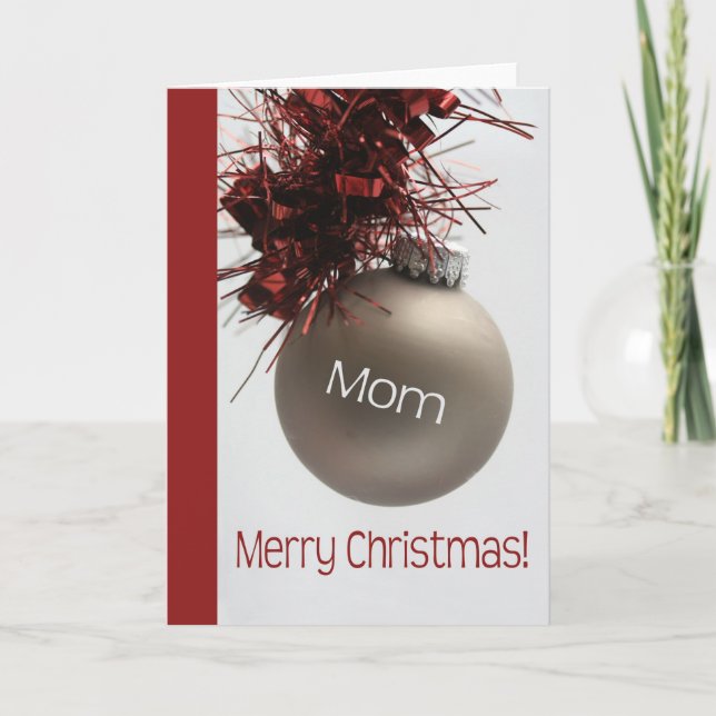Mom  Merry Christmas card (Front)