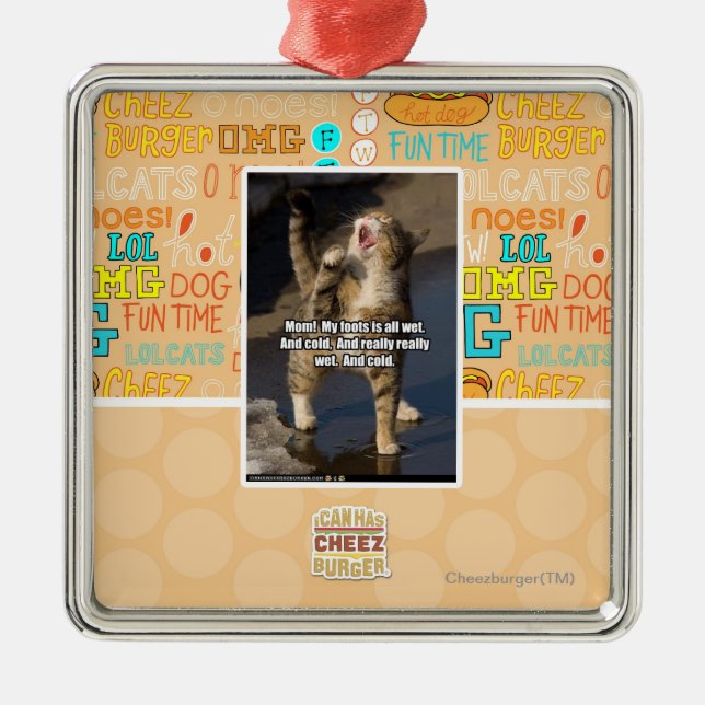 Mom! Metal Ornament (Front)