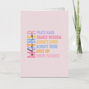 Mom Modern Gift For Mother Cool And Funny Foil Greeting Card
