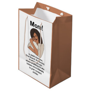 Mom Mommy Mother Quote Birthday Medium Gift Bag