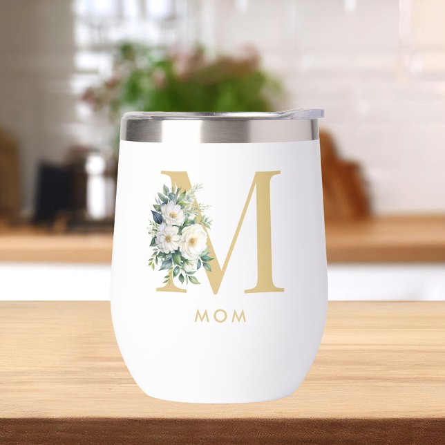 Mom Monogram Letter Floral (Creator Uploaded)