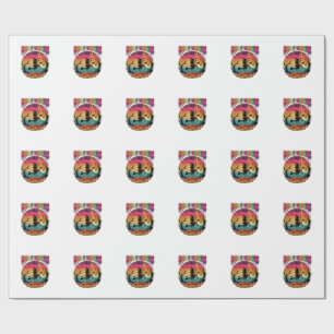 Mom Monsters Halloween Witch Pumpkins Bats_1 Wrapping Paper