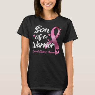 Mom Mother Breast Cancer Fighter Awareness Son Of T-Shirt
