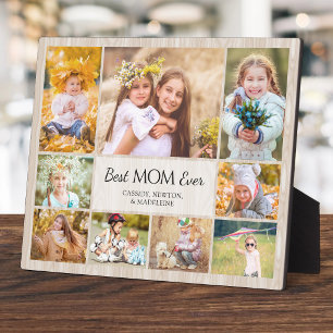 Mom Mother Children Photo Collage Plaque