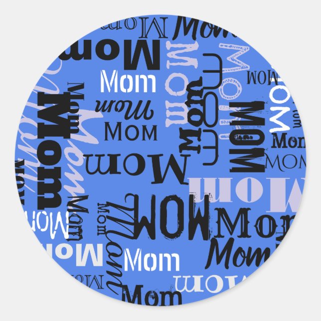 MOM Mother Personalizable Take Home Gift Sticker (Front)