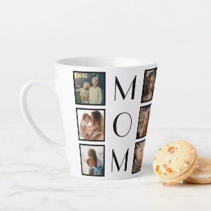 Mom Mother’s Day Family 6 Photo Collage Latte Mug