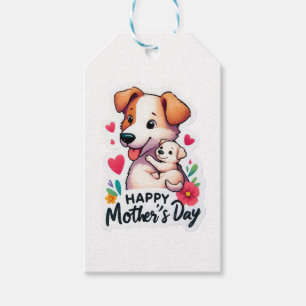 Mom Mothers Day Animal dog Gift Tags