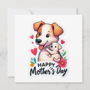 Mom Mothers Day Animal dog Invitation