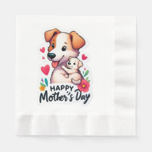 Mom Mothers Day Animal dog Napkin