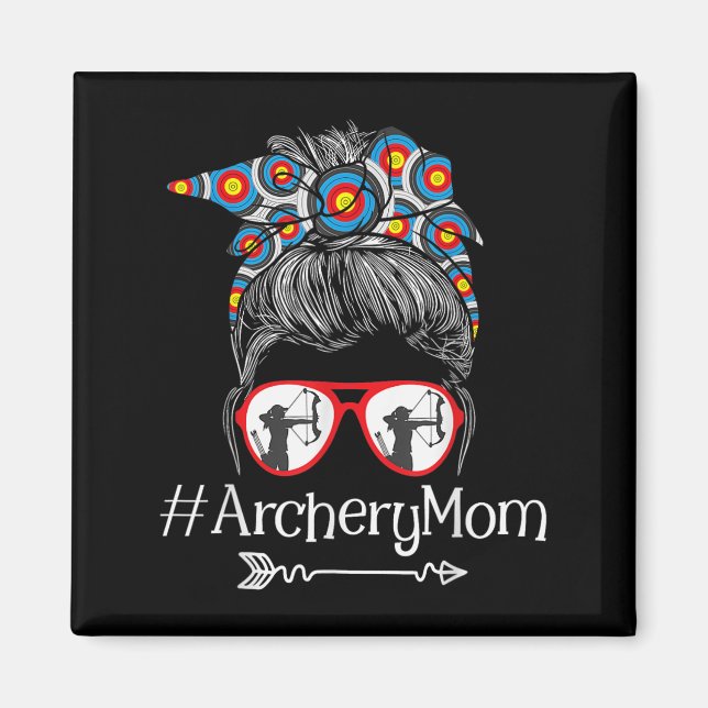 Mom - Mothers Day Bowhunter Archer Bowman Bows  Magnet (Front)