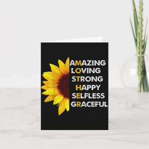 Mom mother's day mom amazing loving strong mom card