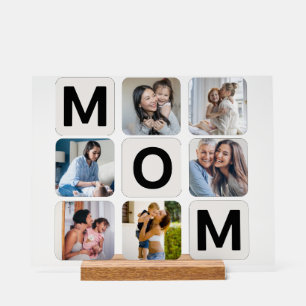 Mom Mother's Day Photo Collage Acrylic Sign