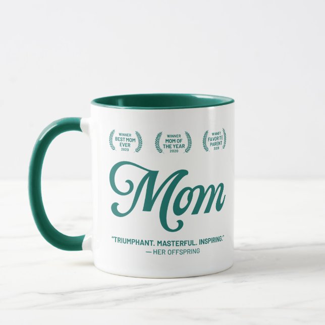 Mom Mug (Handle & rim in 10 colours) (Left)