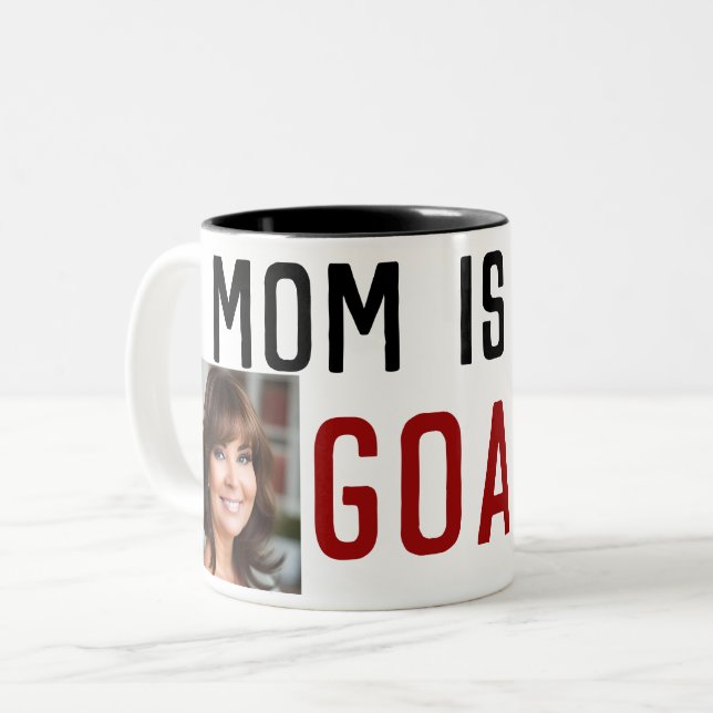 Mom mugs modern mom best mom GOAT coffee mug (Front Left)