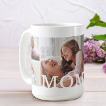 MOM Multiple Photo Collage & Custom Monogram Coffee Mug<br><div class="desc">Show your mom (mother) your love with our personalized MOM photo collage & monogram mug. Our design features a wrap-around design with a seven photo collage design. "MOM" displayed in white over the photo. This special mug is the perfect gift to send to your mom for mother's day, birthday, Christmas,...</div>