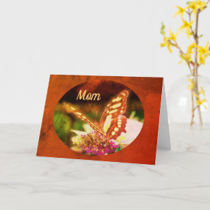 Mom My Hero Butterfly Mother's Day Card