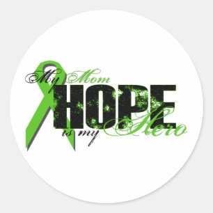 Mom My Hero - Lymphoma Hope Classic Round Sticker