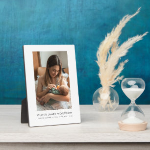 Mom New Baby Photo Keepsake Plaque