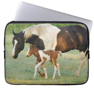 Mom & Newborn Paint Filly Laptop Sleeve